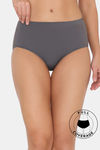 Zivame Medium Rise Full Coverage No Visible Panty Line Hipster - Forged Iron — thumbnail 1